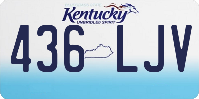 KY license plate 436LJV