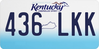 KY license plate 436LKK