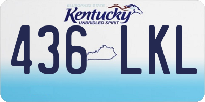KY license plate 436LKL