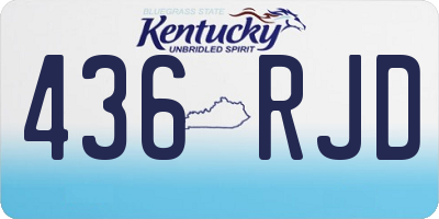 KY license plate 436RJD