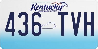 KY license plate 436TVH