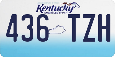 KY license plate 436TZH