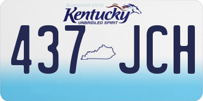 KY license plate 437JCH