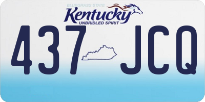 KY license plate 437JCQ