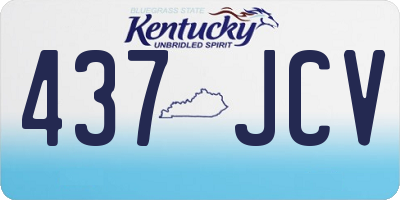 KY license plate 437JCV