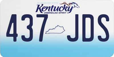 KY license plate 437JDS