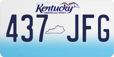 KY license plate 437JFG