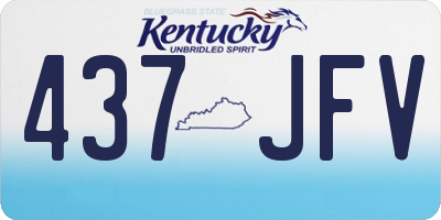 KY license plate 437JFV