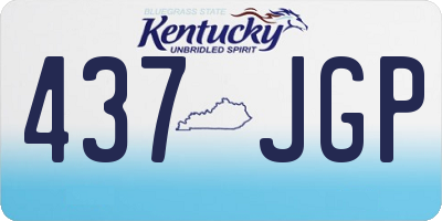 KY license plate 437JGP