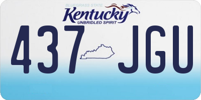 KY license plate 437JGU