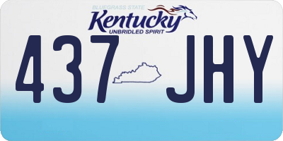 KY license plate 437JHY