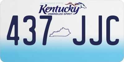 KY license plate 437JJC