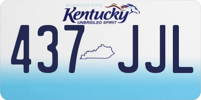 KY license plate 437JJL