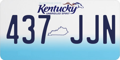 KY license plate 437JJN