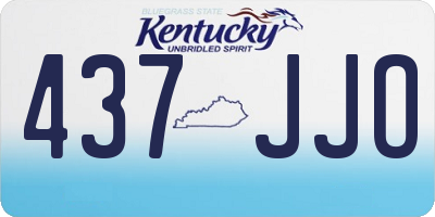 KY license plate 437JJO
