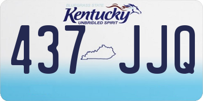 KY license plate 437JJQ