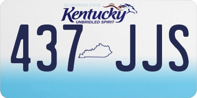 KY license plate 437JJS