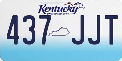 KY license plate 437JJT