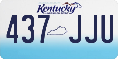 KY license plate 437JJU