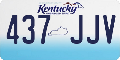 KY license plate 437JJV