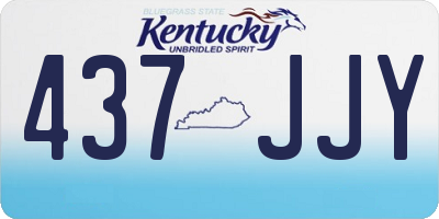 KY license plate 437JJY