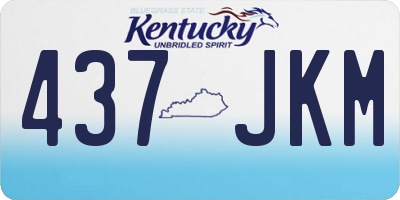KY license plate 437JKM