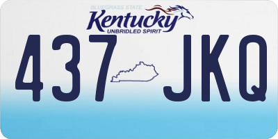 KY license plate 437JKQ