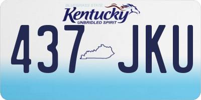 KY license plate 437JKU