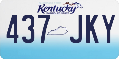 KY license plate 437JKY