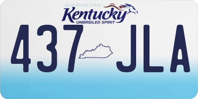 KY license plate 437JLA