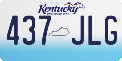 KY license plate 437JLG