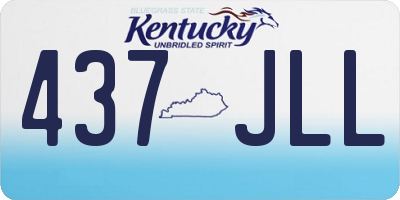 KY license plate 437JLL