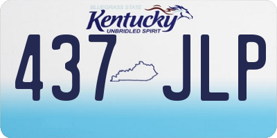 KY license plate 437JLP