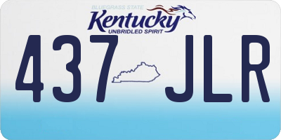 KY license plate 437JLR