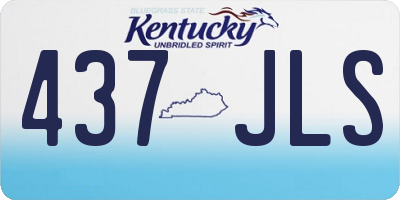 KY license plate 437JLS