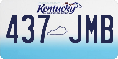 KY license plate 437JMB