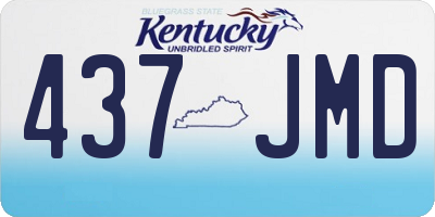 KY license plate 437JMD