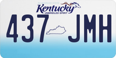 KY license plate 437JMH