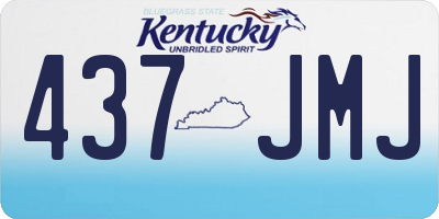 KY license plate 437JMJ