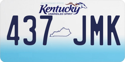 KY license plate 437JMK