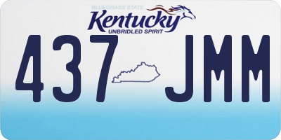 KY license plate 437JMM