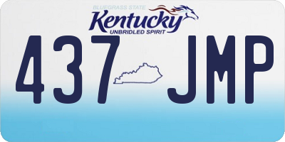KY license plate 437JMP