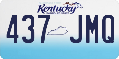 KY license plate 437JMQ