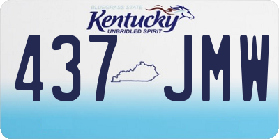 KY license plate 437JMW