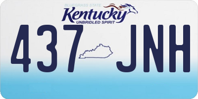 KY license plate 437JNH