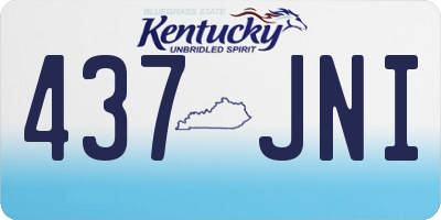 KY license plate 437JNI