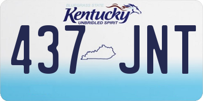 KY license plate 437JNT