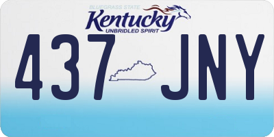 KY license plate 437JNY