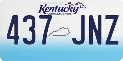 KY license plate 437JNZ