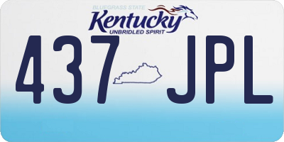 KY license plate 437JPL